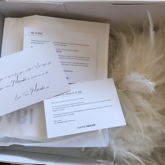 NADINE MERABI Sequin Feather Sara White Co-Ord SKIRT XS 2 - Picture 9 of 11